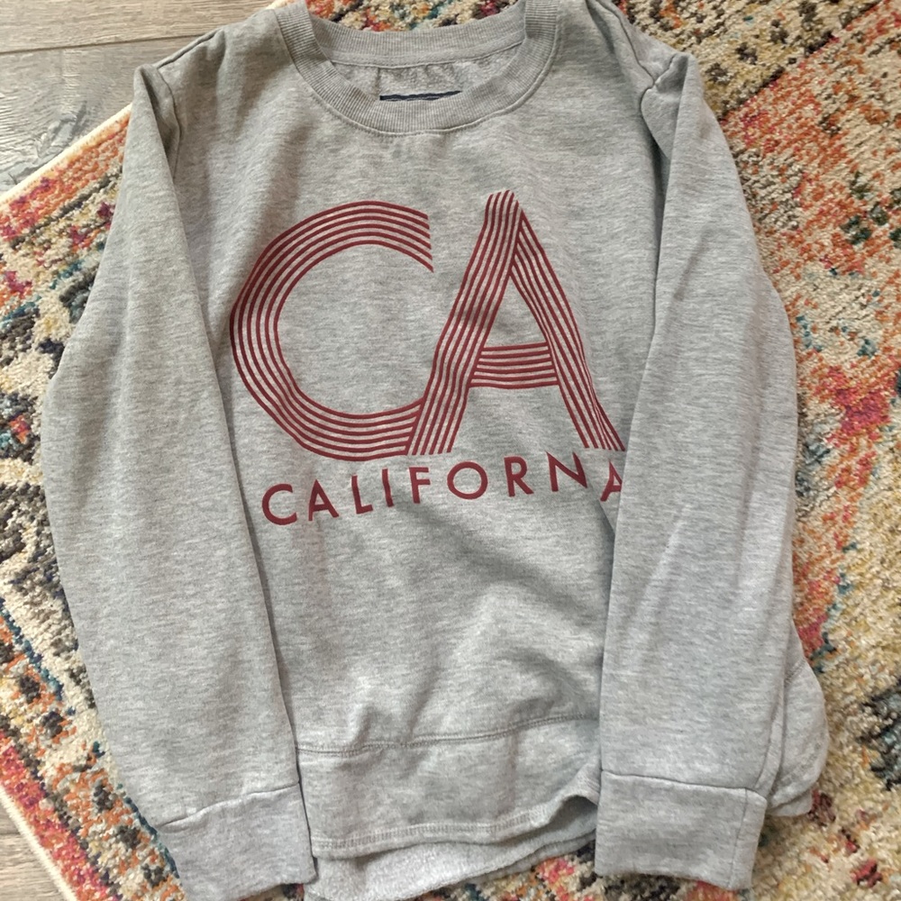 CA California grey sweatshirt